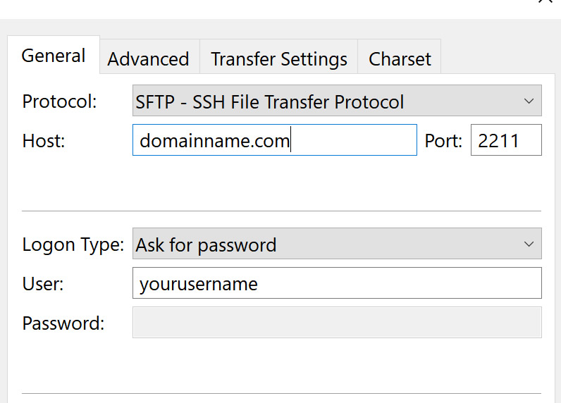 does changing cpanel password change filezilla login